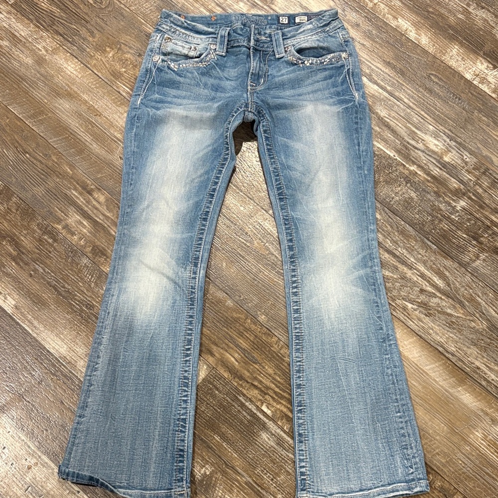 Miss Me Light Blue Boot Cut Jeans